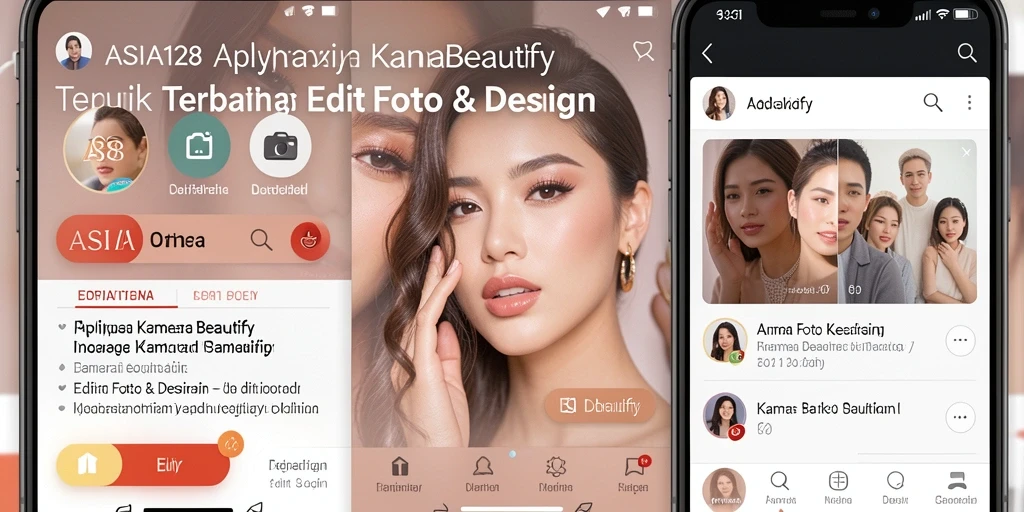 Tampilan antarmuka pengguna ASIA128 yang sederhana dan elegan.