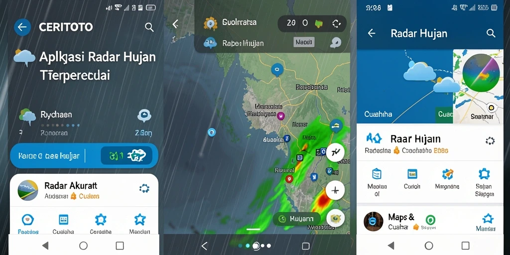 Antarmuka radar hujan CERITOTO yang intuitif dan informatif.
