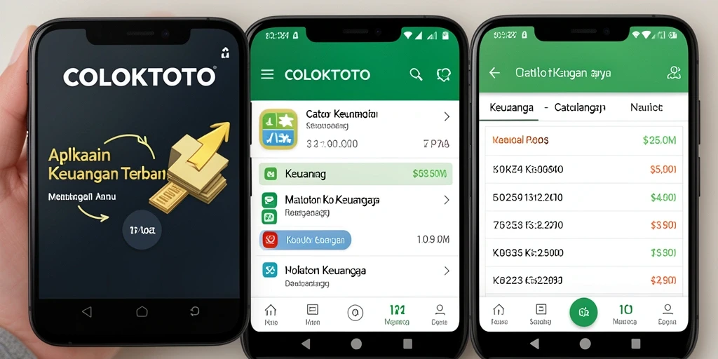 Tampilan antarmuka COLOKTOTO yang memudahkan pengguna mengelola keuangan.