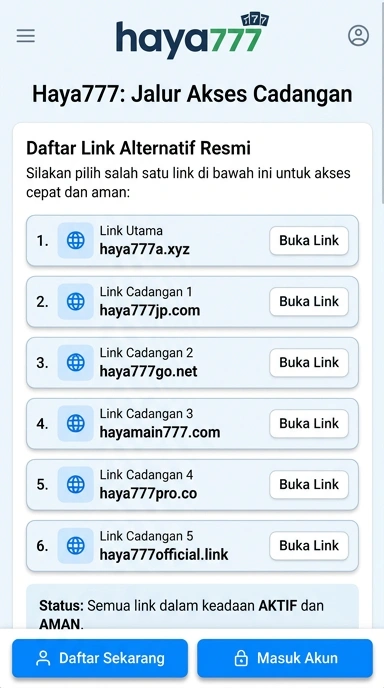 Halaman Link Alternatif Haya777 untuk Pengguna Android