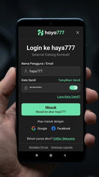 Masuk ke akun haya777 Anda dengan mudah dan cepat