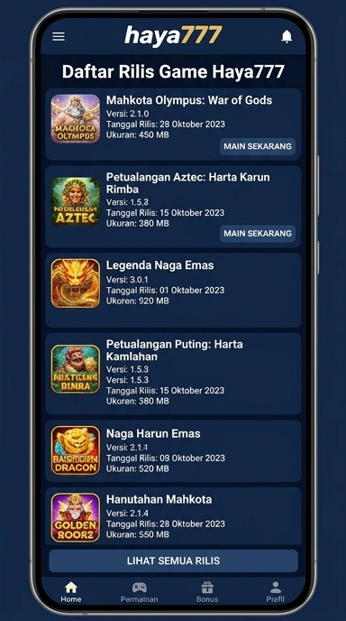 Riwayat Versi haya777 untuk Pengguna Android